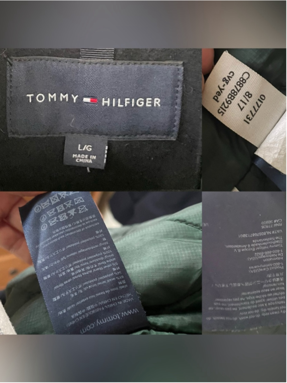 Tommy Hilfiger Men’s Wool Toggle Duffle Coat with Hood Navy Blue L - Picture 13 of 13